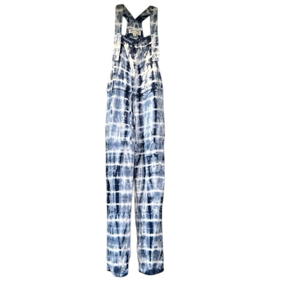 Cloth & Stone Anthropologie Asta Tie Dye Jumpsuit Romper Overalls in Sz XS - Picture 2 of 12